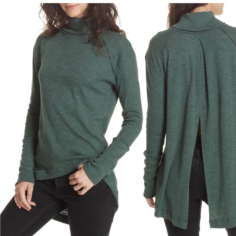 Free People Split back turtleneck - Picture 5 of 6